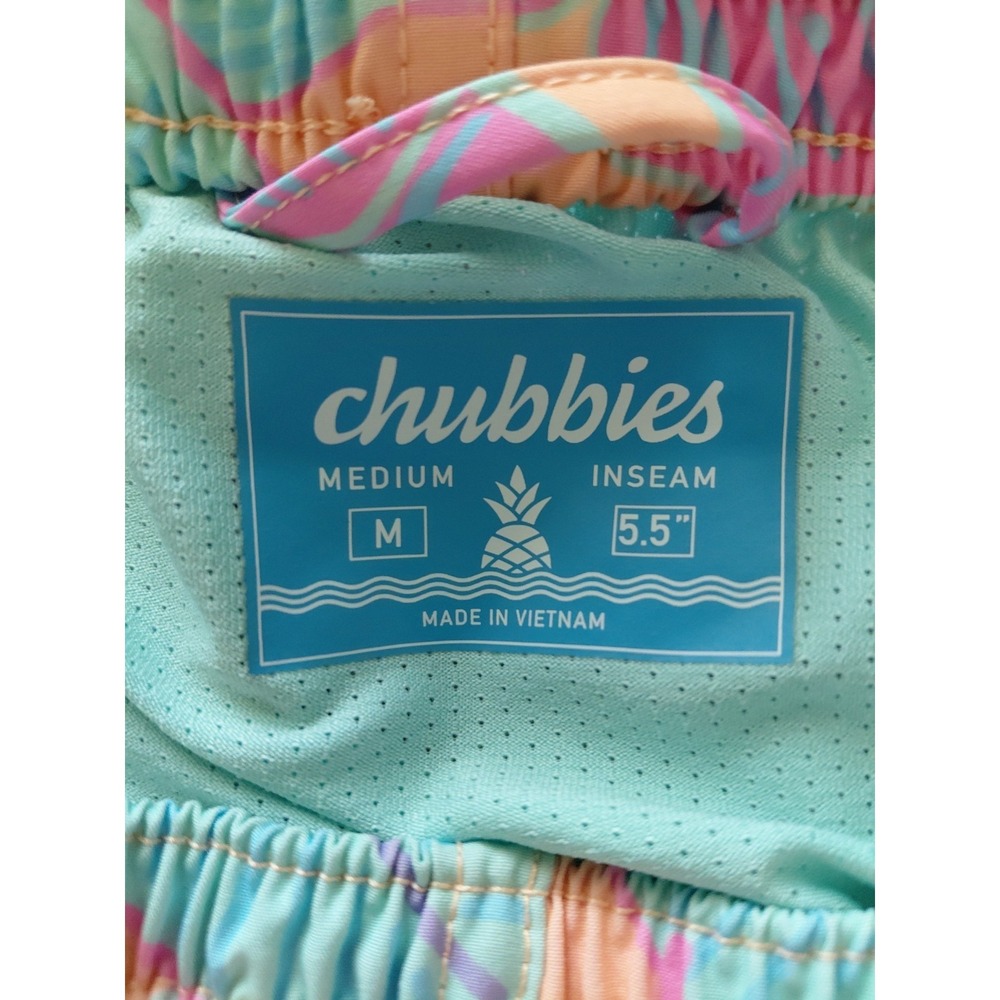 Chubbies Men's 'The Posh Palms' 5.5" Classic Lined Swim Trunks 126251 Sz M - Picture 6 of 6